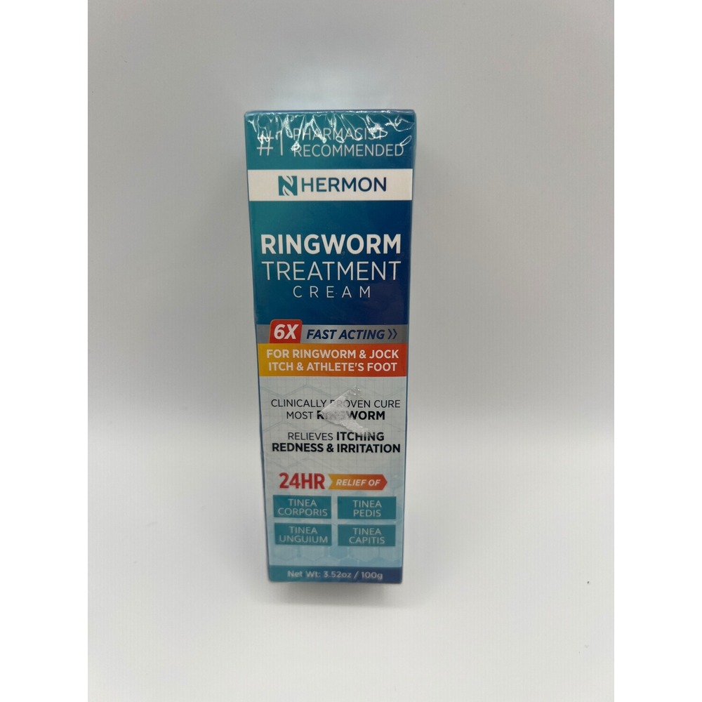 Hermon Ringworm Treatment Cream 3.52oz Antifungal Miconazole Nitrate 2% 100g NEW